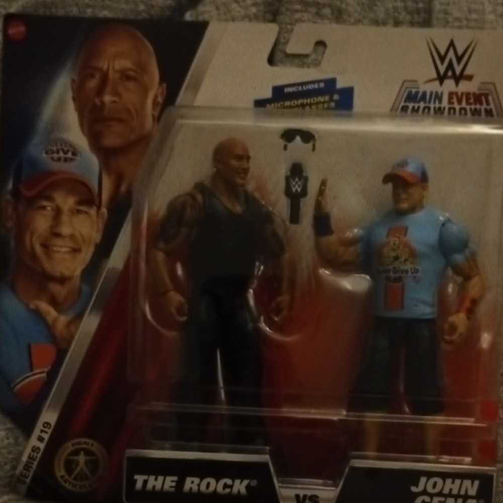 WWE The Rock vs John Cena Action Figures Set